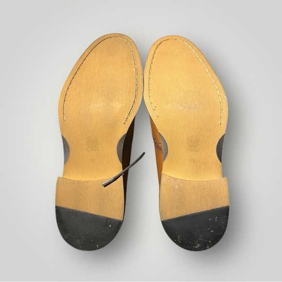 Joseph Abboud Tan Leather Brogue Oxfords - Size 13M/46M - NIB - Picture 2 of 6